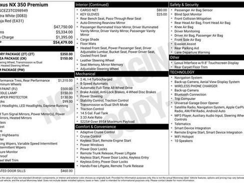 Used 2026 Lexus NX 350 AWD w/ Accessory Package (2T) image 1