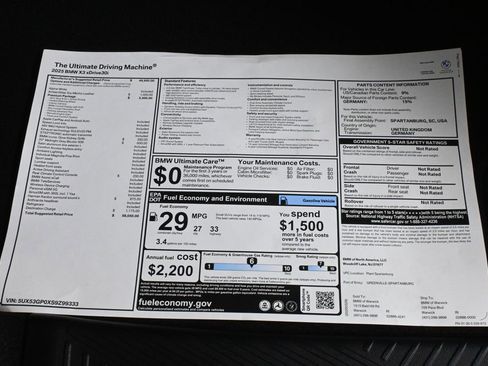 Used 2025 BMW X3 xDrive30i w/ Premium Package image 40