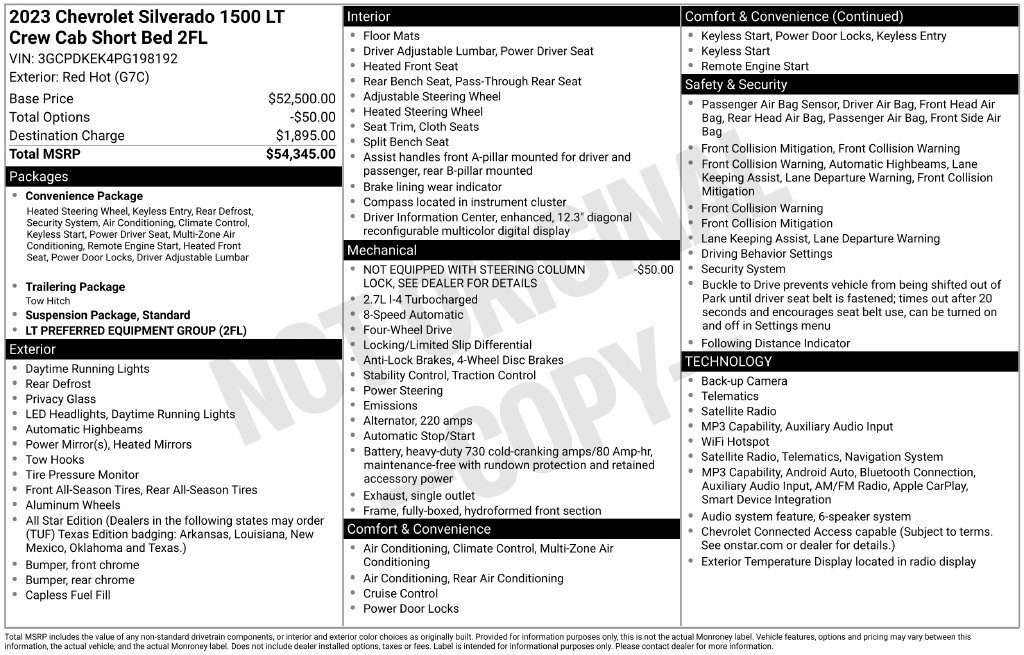 Used 2023 Chevrolet Silverado 1500 LT AWD/4WD image 2
