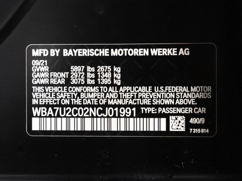 Used 2022 BMW 750i xDrive 750i xDrive w/ Luxury Rear Seating Package image 16