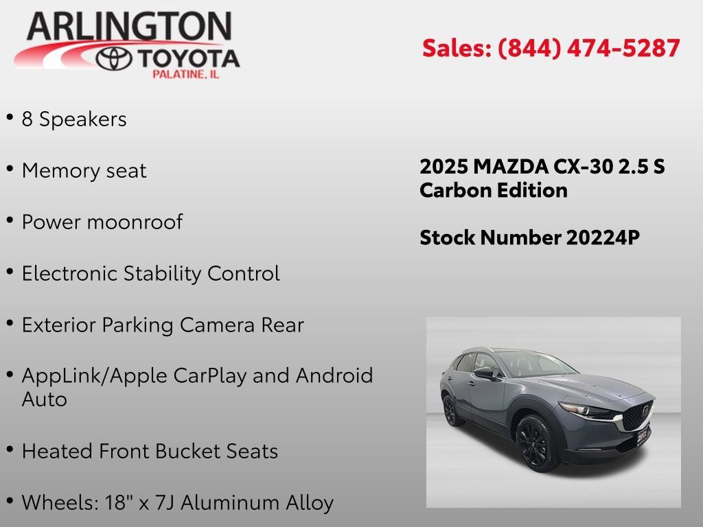 Used 2025 MAZDA CX-30 AWD 2.5 S w/ Preferred Package image 2