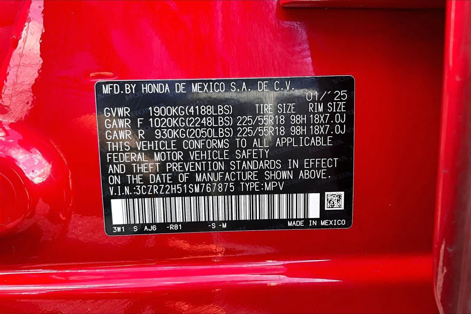 Used 2025 Honda HR-V Sport image 35