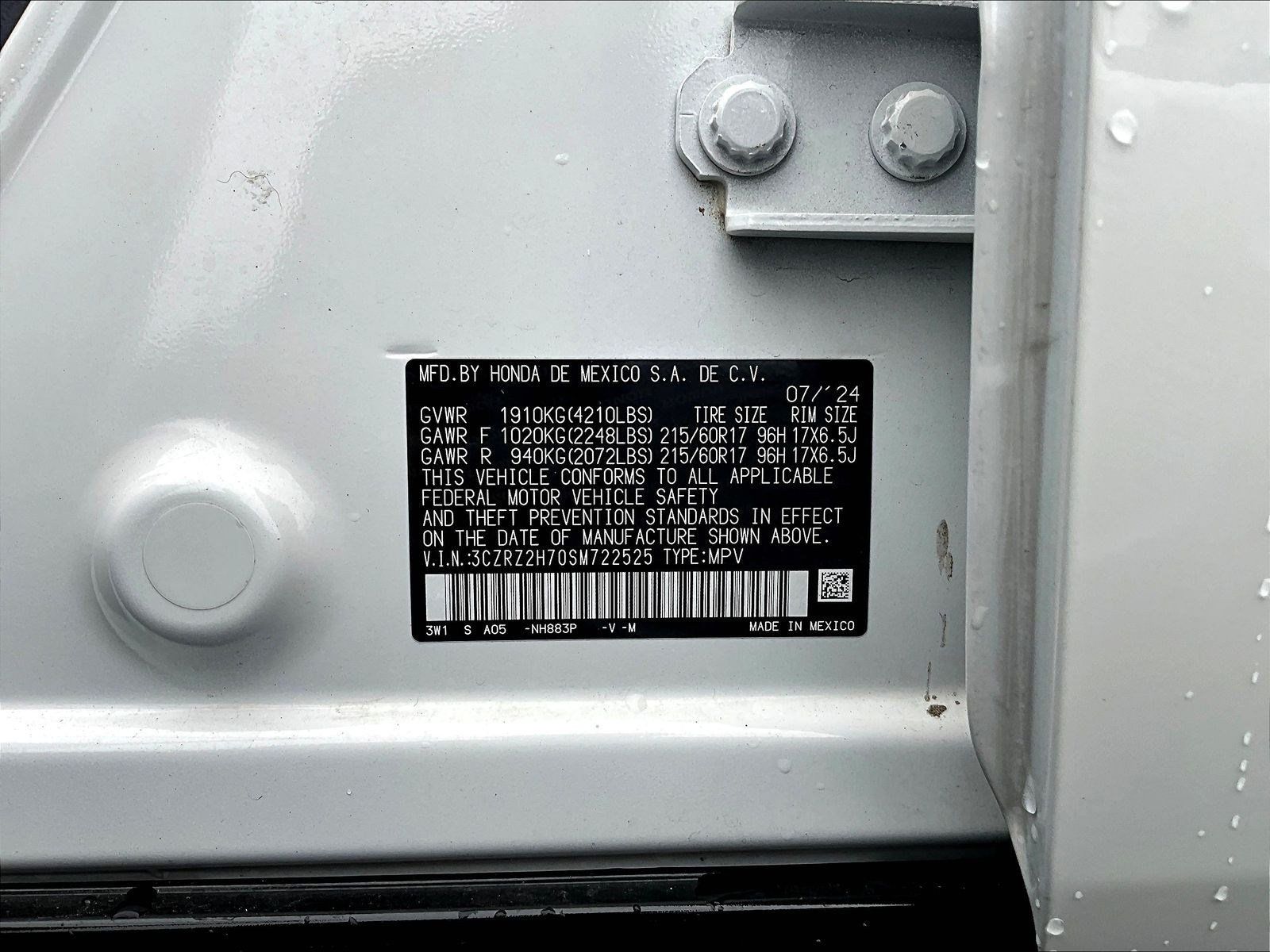 Used 2025 Honda HR-V EX-L image 17