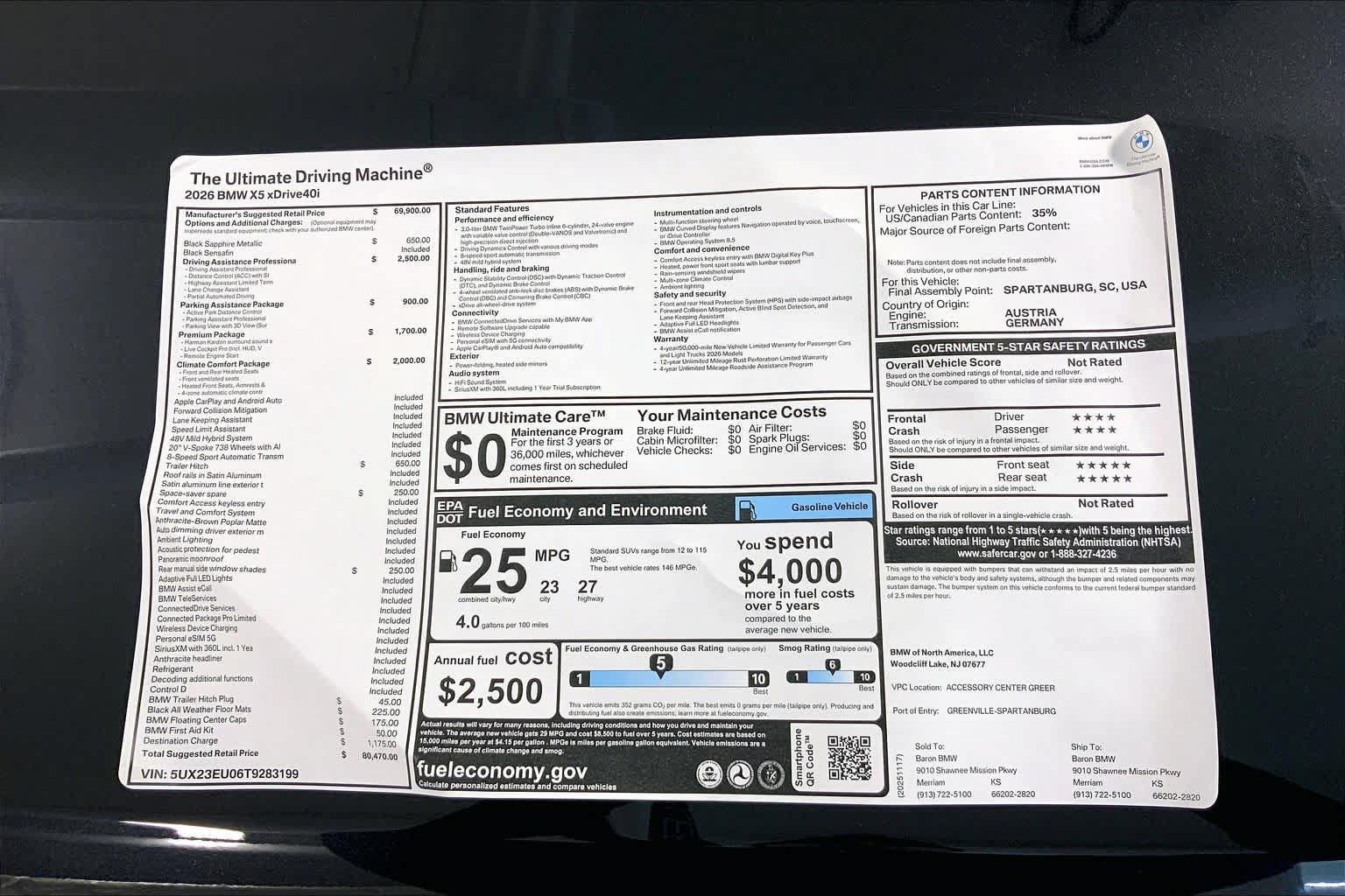 Used 2026 BMW X5 xDrive40i AWD/4WD image 22