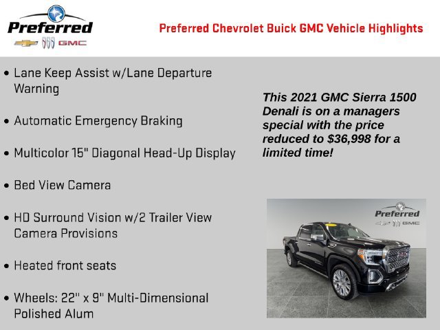Certified 2021 GMC Sierra 1500 Denali w/ Denali Ultimate Package AWD/4WD image 9