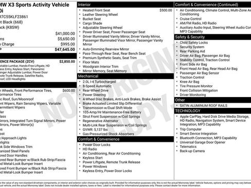 Used 2019 BMW X3 sDrive30i w/ Convenience Package image 4