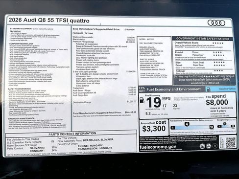 New 2026 Audi Q8 Premium Plus image 17