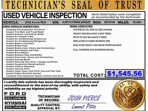 Used 2022 Acura RDX w/ Technology Package image 2