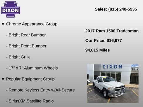 Used 2017 RAM 1500 ST w/ SXT Appearance Group AWD/4WD image 4