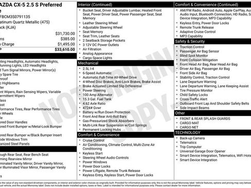 New 2025 MAZDA CX-5 AWD 2.5 S w/ Preferred Package image 6