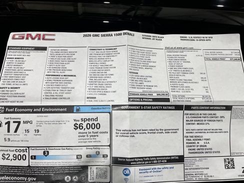 Used 2026 GMC Sierra 1500 Denali w/ Denali Reserve Package AWD/4WD image 34