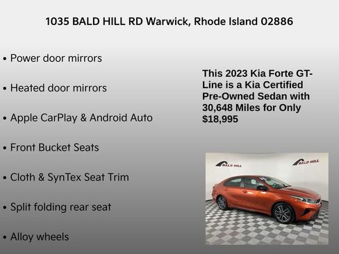 Certified 2023 Kia Forte GT-Line image 20