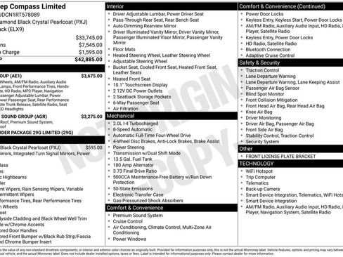 New 2024 Jeep Compass Limited w/ Elite Group AWD/4WD image 6