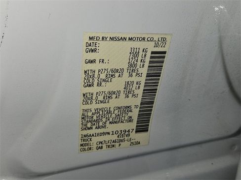 Used 2023 Nissan Titan Platinum Reserve w/ Off Road Protection Package image 14