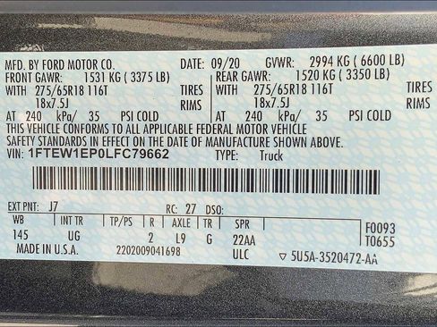 Used 2020 Ford F150 XLT w/ Equipment Group 302A Luxury image 33