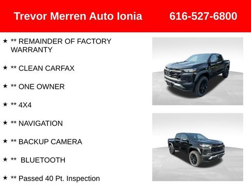 Used 2024 Chevrolet Colorado Trail Boss w/ Advanced Trailering Package AWD/4WD image 7