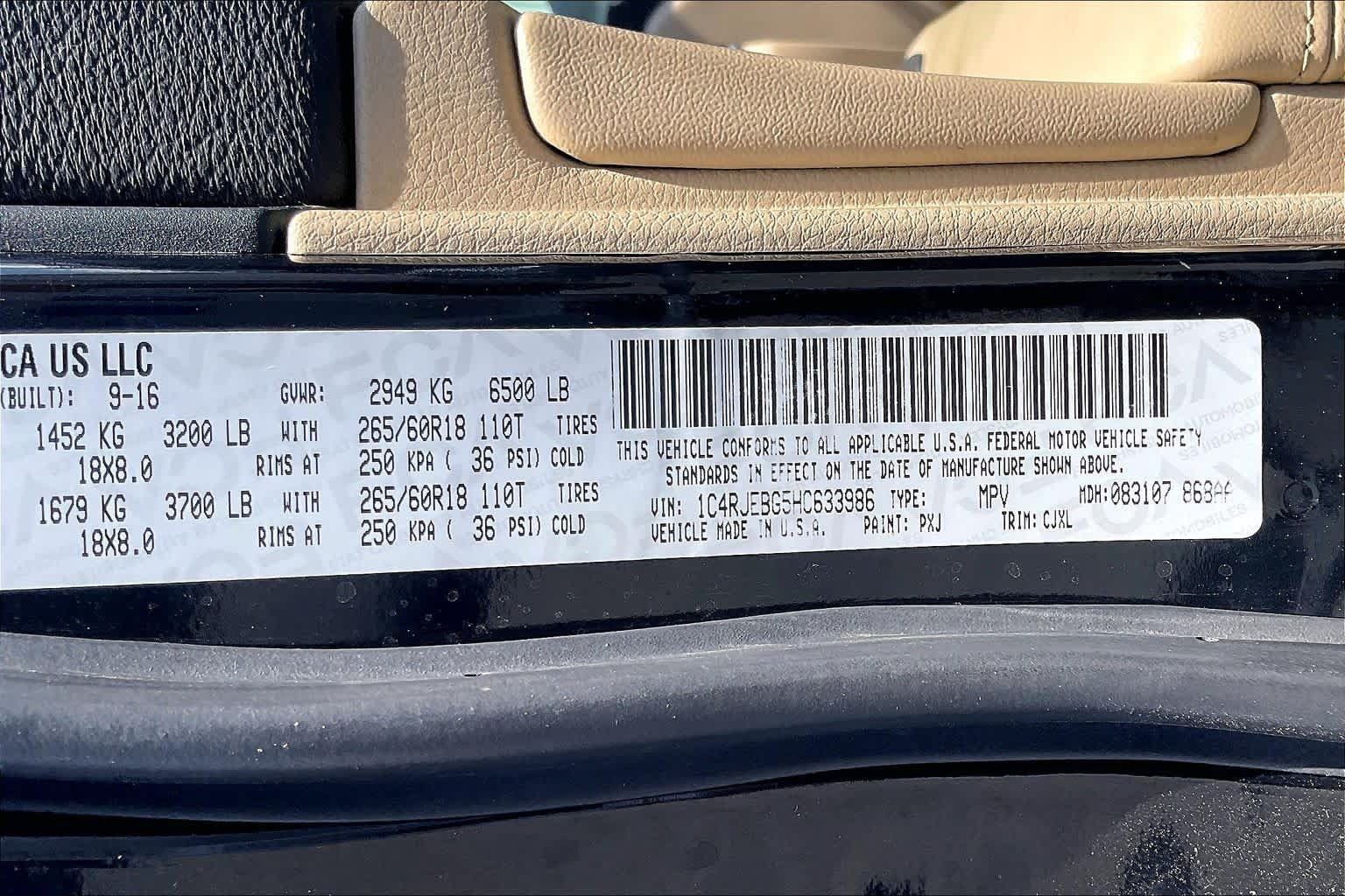 Used 2017 Jeep Grand Cherokee Limited RWD image 35