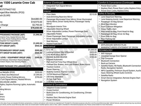New 2026 RAM 1500 Laramie w/ Sport Appearance Package AWD/4WD image 8