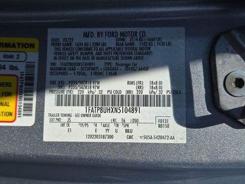 Used 2022 Ford Mustang Premium RWD image 23
