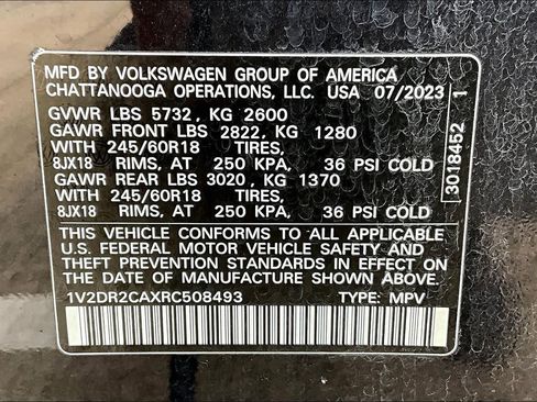 Used 2024 Volkswagen Atlas SE image 37