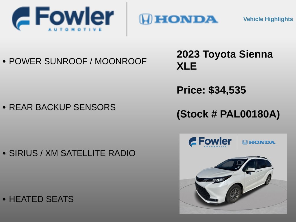 Used 2023 Toyota Sienna XLE FWD image 12