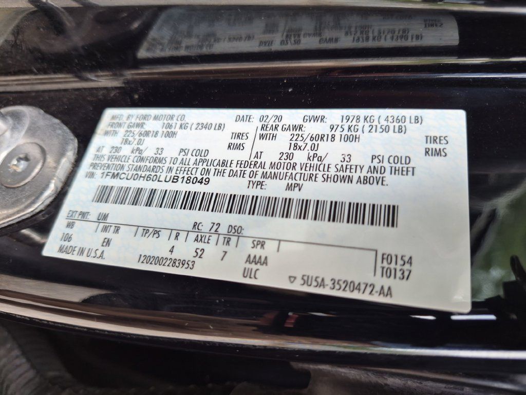 Used 2020 Ford Escape SEL FWD image 30
