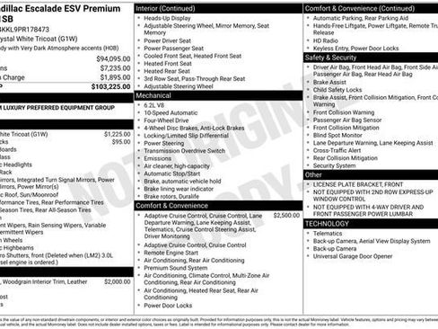 Used 2023 Cadillac Escalade ESV Premium Luxury AWD/4WD image 34