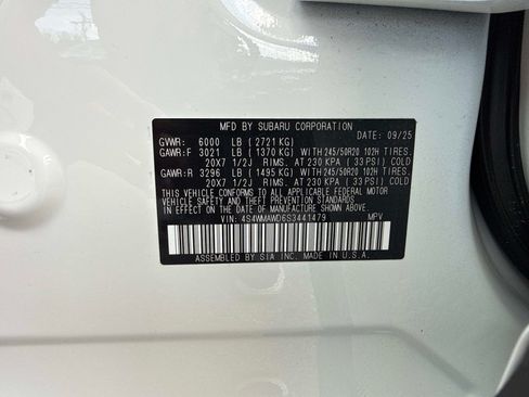 Used 2025 Subaru Ascent Bronze Edition w/ Popular Package #2 AWD/4WD image 36
