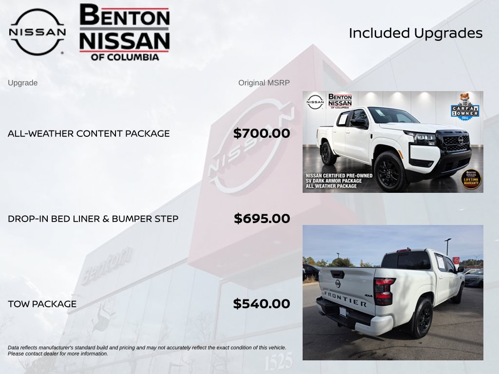 Used 2026 Nissan Frontier SV w/ All-Weather Content Package AWD/4WD image 5