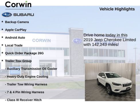 Used 2019 Jeep Cherokee Limited w/ Trailer Tow Group image 6