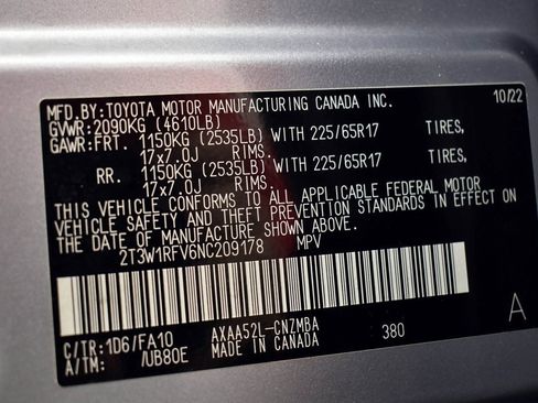 Certified 2022 Toyota RAV4 XLE image 13