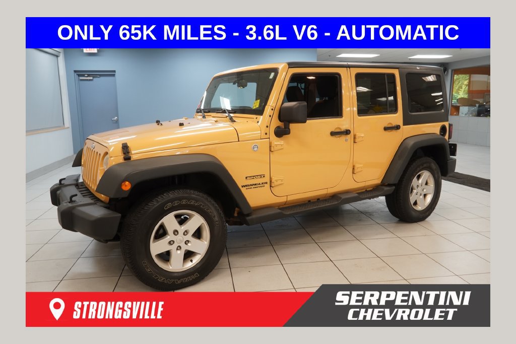 Used 2014 Jeep Wrangler Unlimited Sport w/ Quick Order Package 24S AWD/4WD image 1