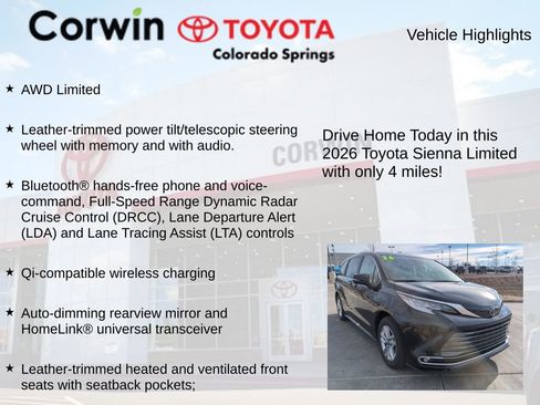 Used 2026 Toyota Sienna Limited image 7