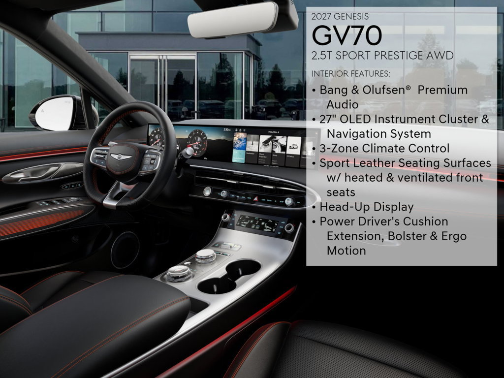 New 2027 Genesis GV70 2.5T Sport Prestige w/ Tow Package AWD/4WD image 17