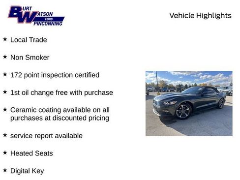 Used 2015 Ford Mustang Convertible w/ Equipment Group 051A image 10