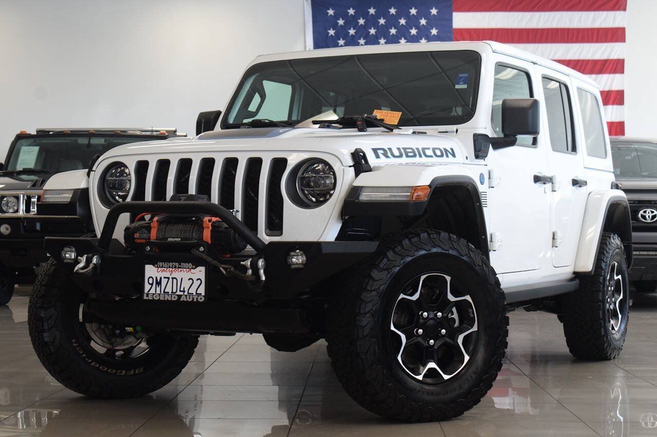 Used 2021 Jeep Wrangler Unlimited Rubicon 4xe w/ Steel Bumper Group AWD/4WD image 3