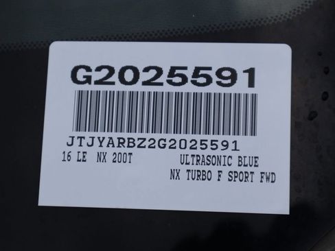 Used 2016 Lexus NX 200t F Sport w/ F Sport Premium Package FWD image 7