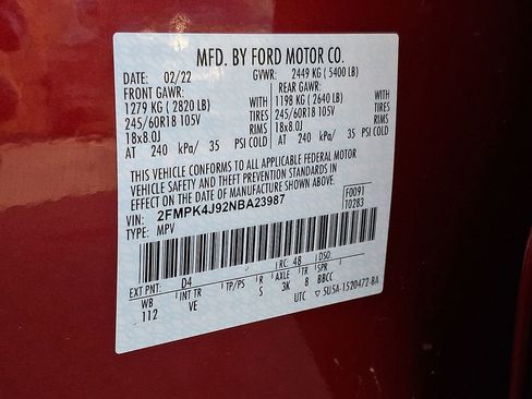 Certified 2022 Ford Edge SEL w/ Convenience Package image 27