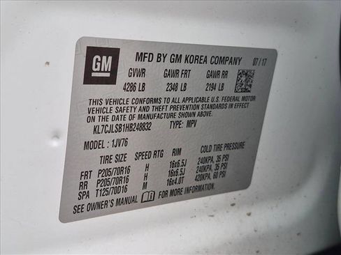 Used 2017 Chevrolet Trax LT w/ LT Convenience Package FWD image 30