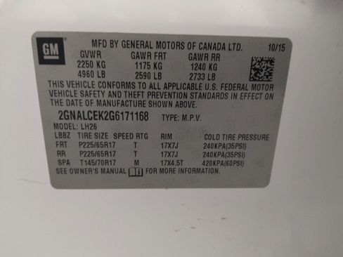 Used 2016 Chevrolet Equinox LT w/ Convenience Package FWD image 33
