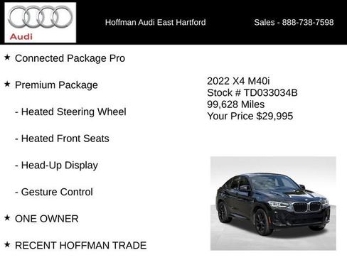 Used 2022 BMW X4 M40i w/ Premium Package AWD/4WD image 6