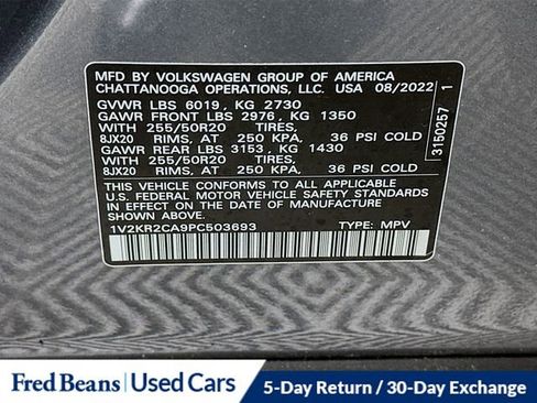 Used 2023 Volkswagen Atlas SE w/ Panoramic Sunroof Package image 34