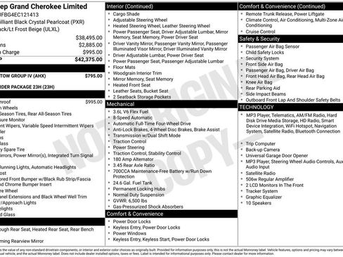 Used 2014 Jeep Grand Cherokee Limited w/ Trailer Tow Group IV AWD/4WD image 47