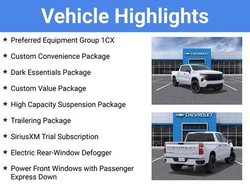 New 2026 Chevrolet Silverado 1500 Custom w/ LPO, Dark Essentials Package AWD/4WD image 4