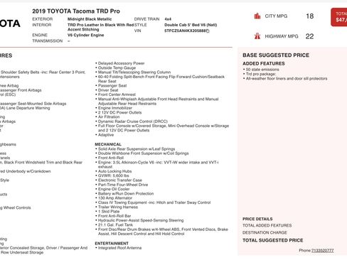 Used 2019 Toyota Tacoma TRD Pro image 4