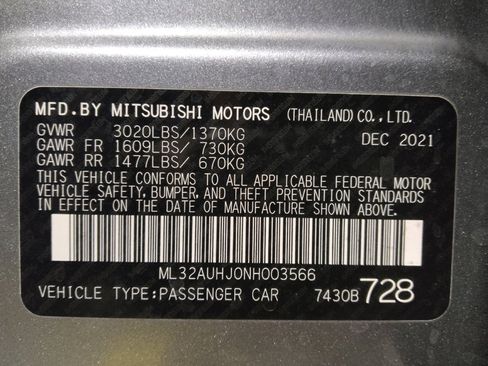 Used 2022 Mitsubishi Mirage ES image 33