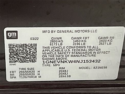 Used 2022 Chevrolet Traverse High Country w/ LPO, Floor Liner Package image 35