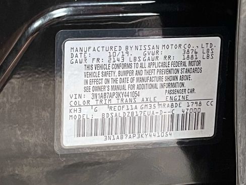 Used 2019 Nissan Sentra SV FWD image 37