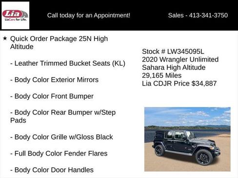 Certified 2020 Jeep Wrangler Unlimited Sahara AWD/4WD image 16