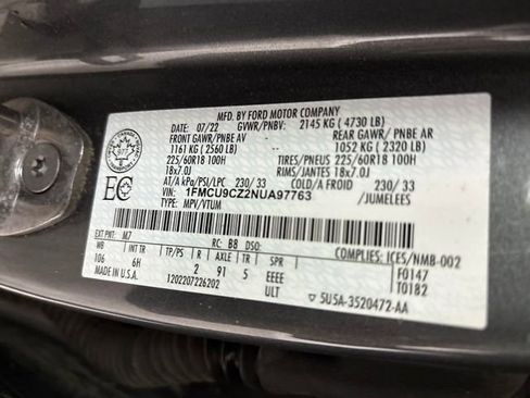 Used 2022 Ford Escape SEL w/ Technology Package image 14